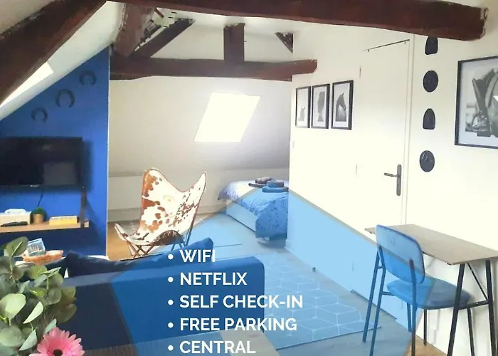 Equidia Compiègne Free Parking Wifi Self Check-in Appartement *